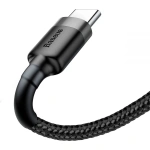 Baseus Cafule Braided USB 2.0 Cable USB-C male - USB-A male Μαύρο 2m (CATKLF-CG1) - Image 2