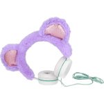 Gjby Bear Ενσύρματα On Ear Παιδικά Ακουστικά Μωβ