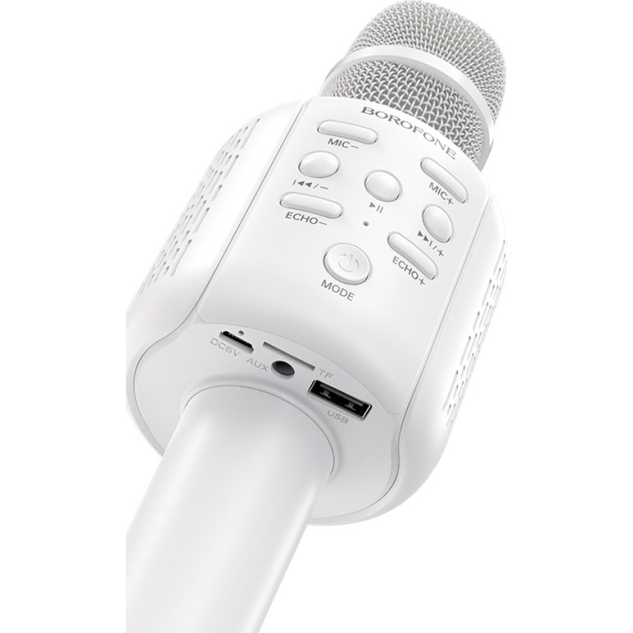 Borofone Ασύρματο Μικρόφωνο Karaoke BF1 σε Λευκό Χρώμα - Image 2