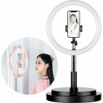 Hurtel Ring Light LED Selfie Ring Light Flash 29cm με Επιτραπέζια Βάση Στήριξης και Βάση για Κινητό Black - Image 2