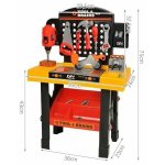 Παιδικός Πάγκος Εργαλείων Tool Brains για 3+ Ετών 75 εκ. - Image 3