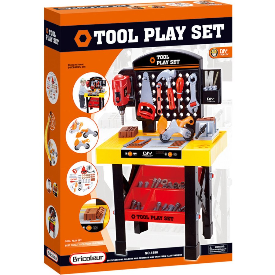Παιδικός Πάγκος Εργαλείων Tool Brains για 3+ Ετών 75 εκ. - Image 5