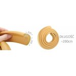 Προστατευτική Επιφάνεια με Αυτοκόλλητο από Πλαστικό σε Καφέ Χρώμα 200x3x3.5εκ. - Image 7