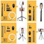 Joyroom Ring Light JR-ZS233 26cm 2800-6000K με 2 Τρίποδα (Επιτραπέζιο & Δαπέδου) και Βάση για Κινητό - Image 2