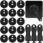 Προστατευτικά Καλύμματα για Πρίζες από Πλαστικό σε Μαύρο Χρώμα 15τμχ