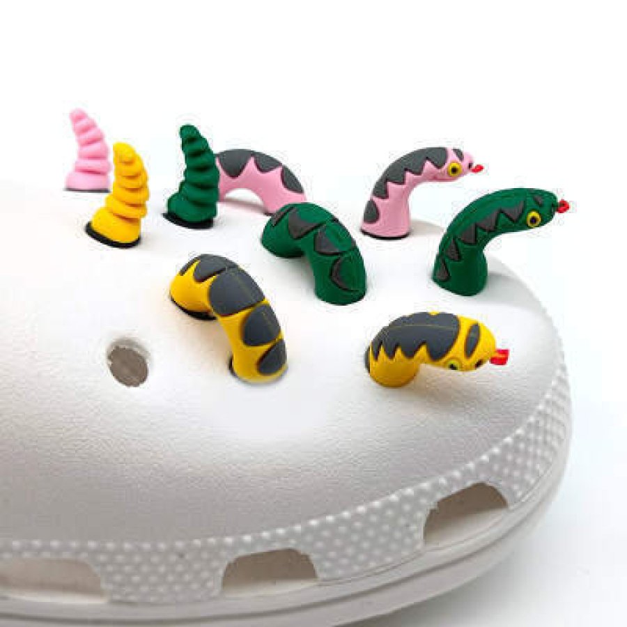 Crocs Αξεσουάρ για Διακόσμηση Παπουτσιών Crocs Φίδι Ροζ 3D - Image 5