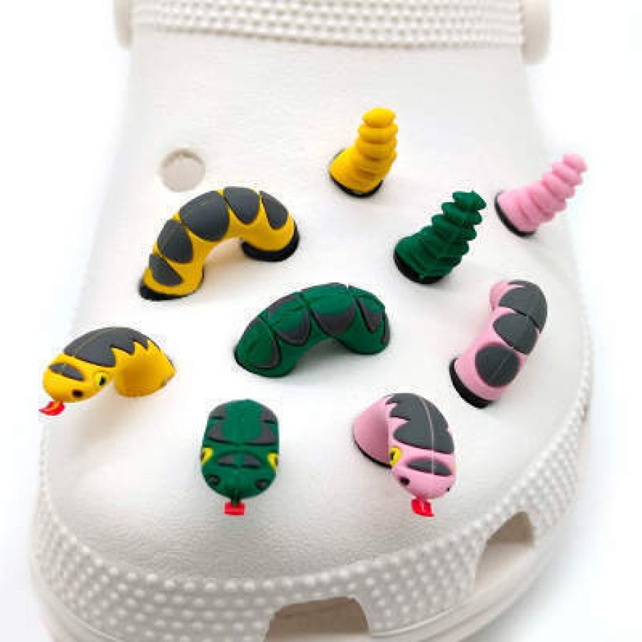 Crocs Αξεσουάρ για Διακόσμηση Παπουτσιών Crocs Φίδι Ροζ 3D - Image 3