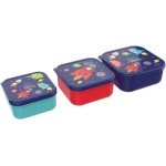 Lunch Buddies Δοχείο φαγητού Space σετ 3τμχ