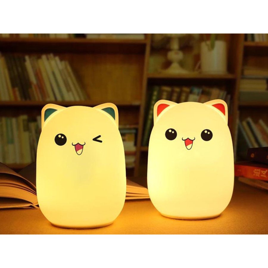 Verk Group Led Παιδικό Διακοσμητικό Φωτιστικό Αφής Cat Kitty Λευκό - Image 2