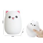 Verk Group Led Παιδικό Διακοσμητικό Φωτιστικό Αφής Cat Kitty Λευκό