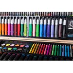 Σετ Ζωγραφικής 188 τμχ σε Βαλιτσάκι Ξύλινο - Image 2