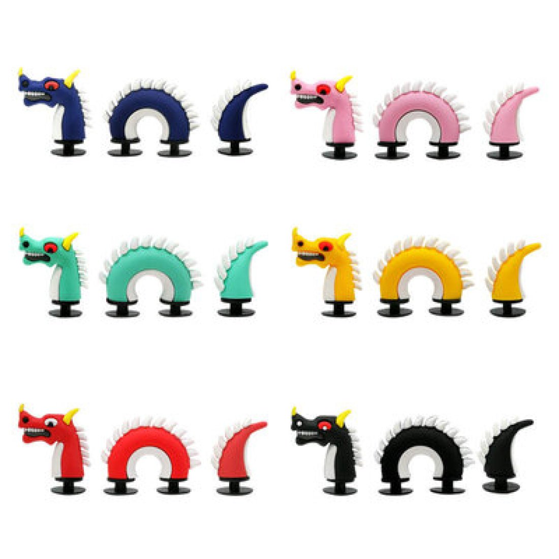 Crocs Αξεσουάρ για Διακόσμηση Παπουτσιών Crocs Δράκος Ροζ - Image 5