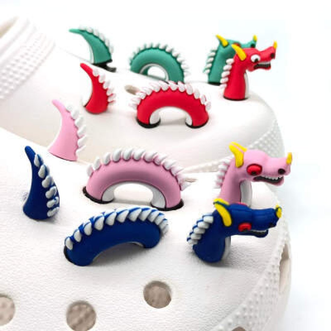 Crocs Αξεσουάρ για Διακόσμηση Παπουτσιών Crocs Δράκος Ροζ - Image 6