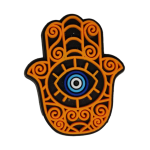 Αξεσουάρ για Διακόσμηση Παπουτσιών Crocs σχέδιο Χερι Χάμσα Πορτοκαλί