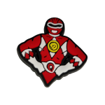 Αξεσουάρ για Διακόσμηση Παπουτσιών Crocs σχέδιο Power Rangers Κόκκινος