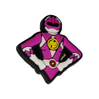 Αξεσουάρ για Διακόσμηση Παπουτσιών Crocs σχέδιο Power Rangers Ροζ