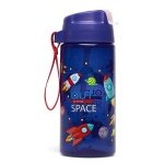 Lunch Buddies Πλαστικό Παγούρι με Καλαμάκι Out Of This Space σε Μπλε χρώμα 400ml