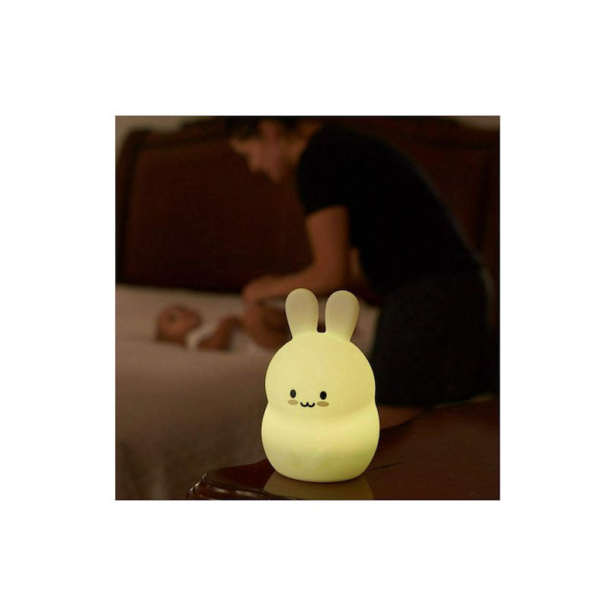 Φωτάκι Νυκτός Κουνελάκι RGB επαναφορτιζόμενο με κομπιούτερ - Image 5