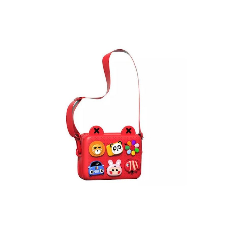 Παιδική Τσάντα Ώμου Κόκκινη 18.2x7.2x14εκ. - Image 2