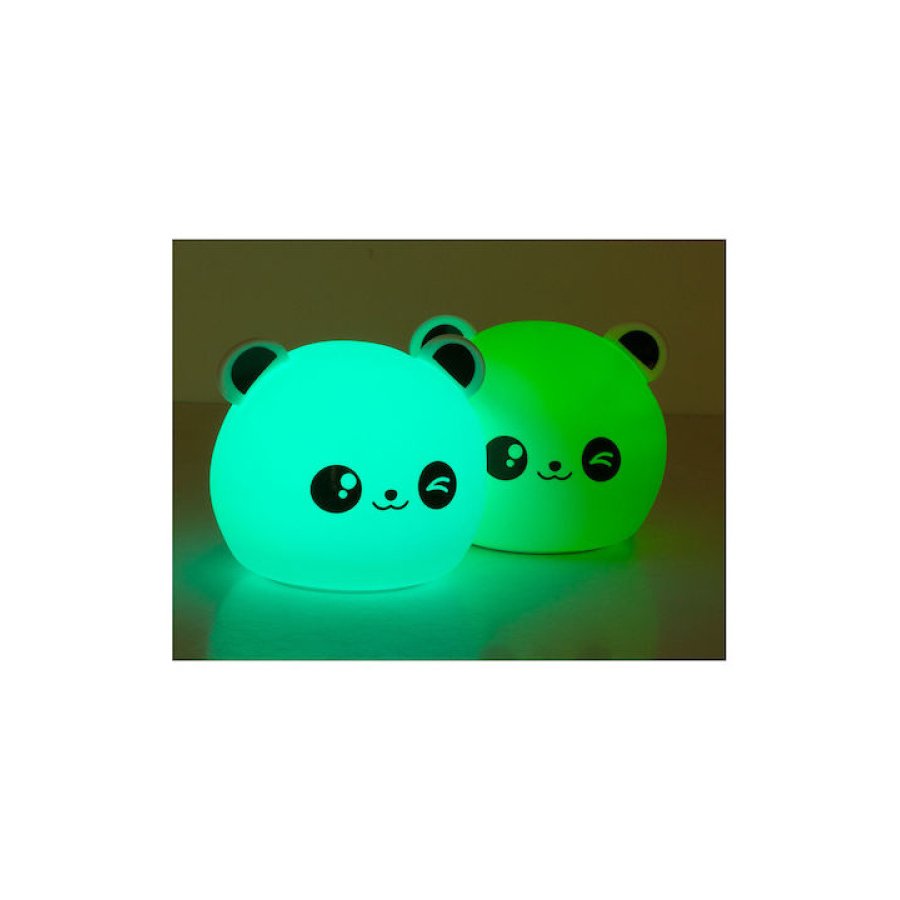 Φωτάκι Νυκτός Panda Επαναφορτιζόμενο Λευκό με χρώματα RGB Διαστασεις 12Χ10Χ11,5 - Image 2