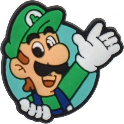 xlarge_20230116150409_axesouar_gia_diakosmisi_papoutsion_super_mario_prasino Super Mario Πράσινο Αξεσουάρ για Διακόσμηση Παπουτσιών Crocs Luigi Πράσινο - Image 1