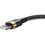 Baseus Cafule Braided USB to Lightning Cable Χρυσό 3m (CALKLF-RV1) - Image 2