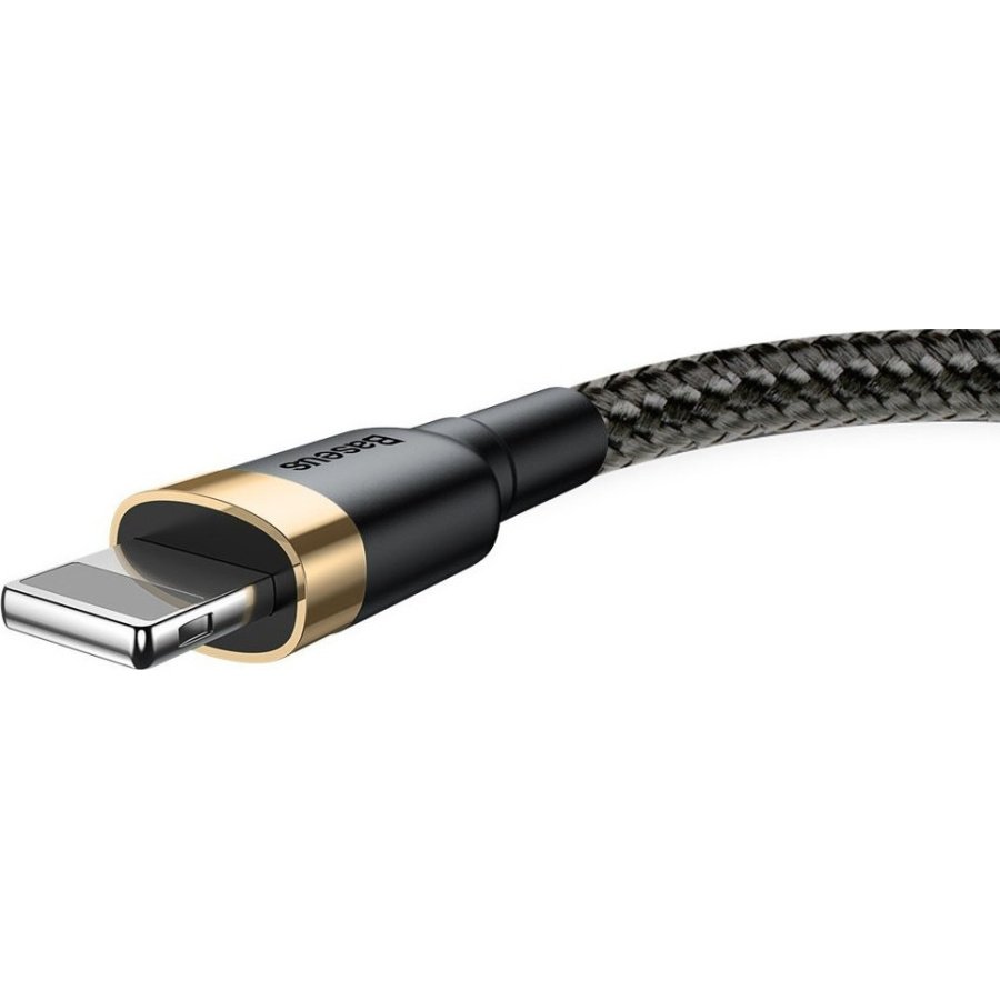 Baseus Cafule Braided USB to Lightning Cable Χρυσό 3m (CALKLF-RV1) - Image 2