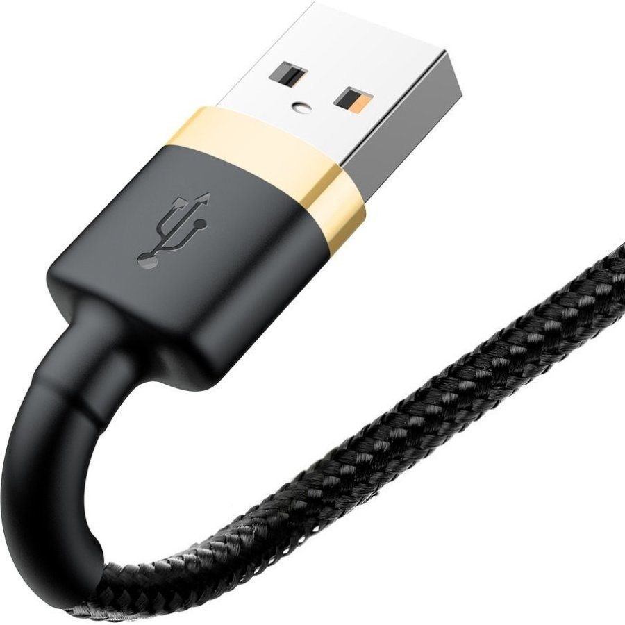 Baseus Cafule Braided USB to Lightning Cable Χρυσό 3m (CALKLF-RV1) - Image 3