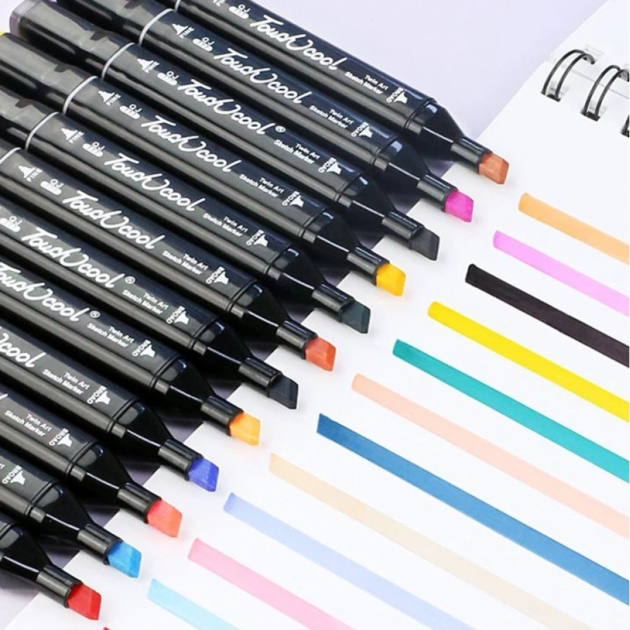 Fine Double Sided Highlights Μαρκαδόροι Ζωγραφικής με Διπλή Μύτη σε 80 Χρώματα - Image 3