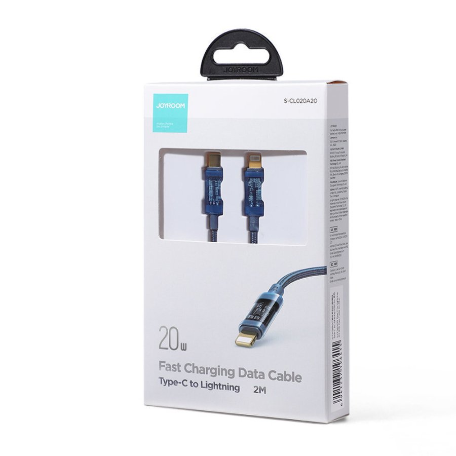 Joyroom S-CL020A20 Braided USB-C to Lightning Cable 20W Μπλε 2m - Image 3