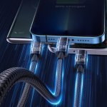 Joyroom Braided USB to Lightning / Type-C / micro USB Cable Μαύρο 1.2m (S-1T3015A5) - Image 3