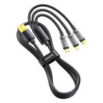 Joyroom Braided USB to Lightning / Type-C / micro USB Cable Μαύρο 1.2m (S-1T3015A5) - Image 5