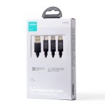 Joyroom Braided USB to Lightning / Type-C / micro USB Cable Μαύρο 1.2m (S-1T3015A5) - Image 4