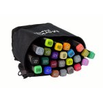 Μαρκαδόροι Ζωγραφικής με Διπλή Μύτη σε 24 Χρώματα με 2 Μύτες Board & Fine - Image 3