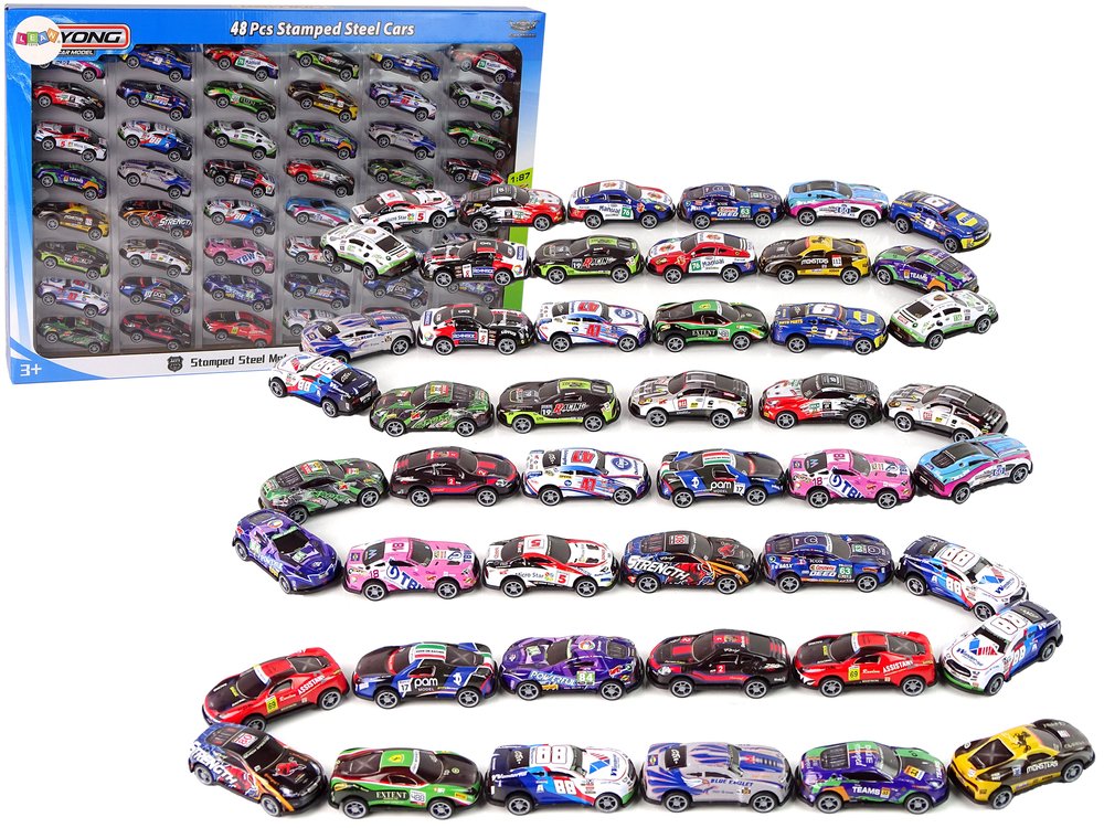eng_pl_Set-of-Metal-Sports-Cars-Resoraks-Various-Colours-48-Pieces-12245_1 Σετ 48 Μεταλλικά Σπορ Αυτοκίνητα 1:87 - Image 1