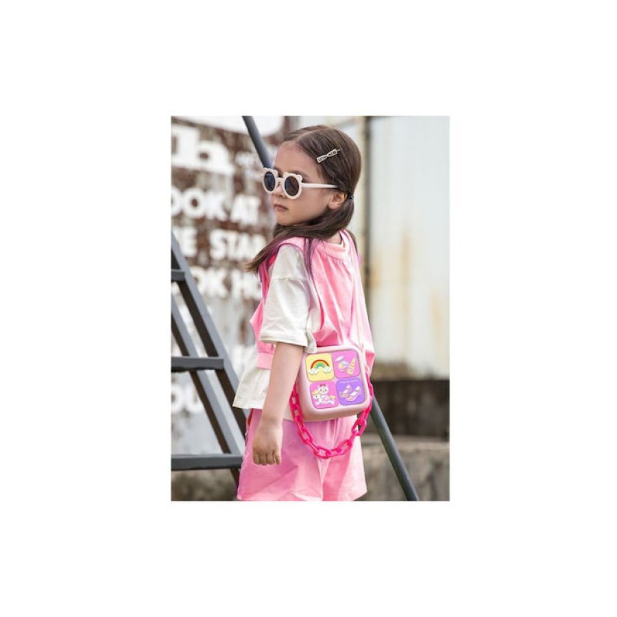 Παιδική Τσάντα Ώμου Ροζ 18.2x7.2x13.5εκ. - Image 3