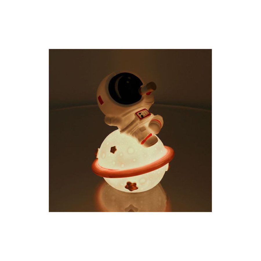 Φωτάκι Νυκτός Astronaut Ροζ Θερμό με Λευκό Φωτισμό - Image 2
