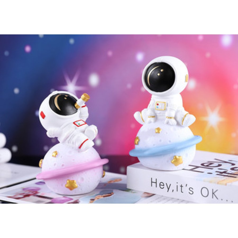 Φωτάκι Νυκτός Astronaut Μπλε Θερμό με Λευκό Φωτισμό - Image 2