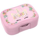 Lunch Buddies Πλαστικό Cookie Box σχέδιο Μονόκερος-Λουλούδια