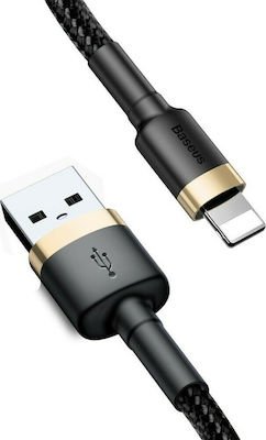 Baseus Cafule Braided USB to Lightning Cable Χρυσό 3m (CALKLF-RV1) - Image 1