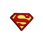 Αξεσουάρ για Διακόσμηση Παπουτσιών Crocs σχέδιο Superman Σήμα Κόκκινο-Κίτρινο