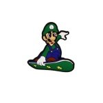 Αξεσουάρ για Διακόσμηση Παπουτσιών Crocs τύπου Super Mario σχέδιο Luigi Skate Πράσινο