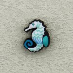 Αξεσουάρ για Διακόσμηση Παπουτσιών Crocs σχέδιο Ιππόκαμπος Γαλάζιο - Image 3