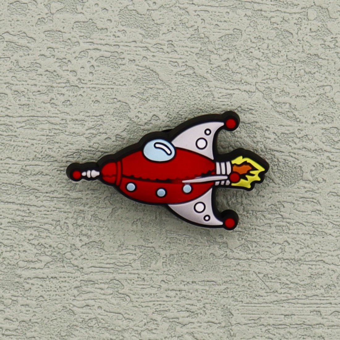 Αξεσουάρ για Διακόσμηση Παπουτσιών Crocs σχέδιο Πύραυλος Κόκκινος - Image 6