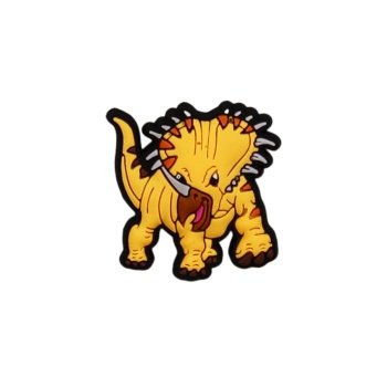 Αξεσουάρ για Διακόσμηση Παπουτσιών Crocs σχέδιο Δεινόσαυρος Πορτοκαλί 1