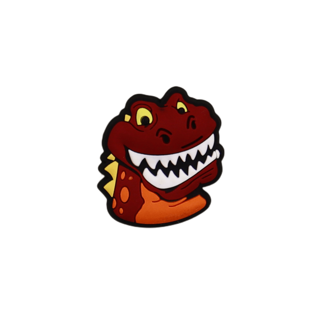 Αξεσουάρ για Διακόσμηση Παπουτσιών  σχέδιο Δεινόσαυρος T-Rex κόκκινο-πορτοκαλί - Image 3