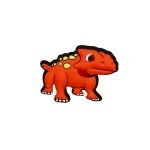 Αξεσουάρ για Διακόσμηση Παπουτσιών Crocs σχέδιο Δεινόσαυρος Πορτοκαλί