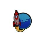 Αξεσουάρ για Διακόσμηση Παπουτσιών Crocs σχέδιο Πύραυλος γύρω απο Γη