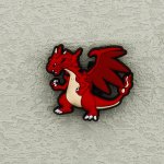 Αξεσουάρ για Διακόσμηση Παπουτσιών Crocs σχέδιο Κόκκινος Δράκος - Image 2