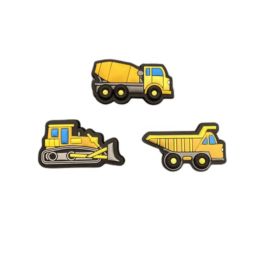 Αξεσουάρ για Διακόσμηση Παπουτσιών Crocs σχέδιο Φορτηγό Μεταφοράς Χώματος Κίτρινο - Image 2